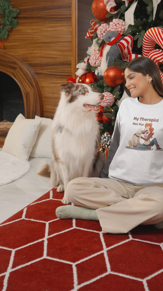 My therapist has fur-Unisex Sweatshirt