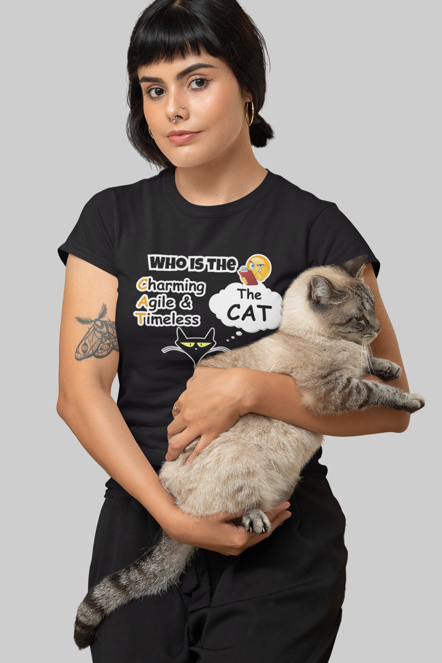 The cat-Short-Sleeve Unisex T-Shirt